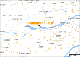 map of Chāh Kharānwāla