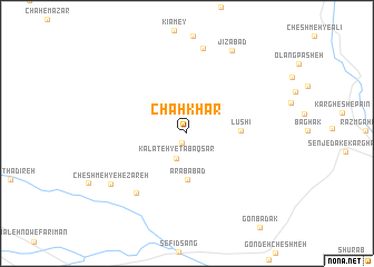 map of Chāh Khar