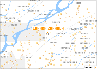 map of Chāh Khizarwāla