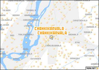 map of Chāh Kīkarwāla