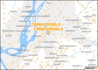 map of Chāh Kikarwāla
