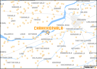 map of Chāh Kikerwāla