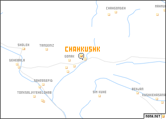 map of Chah Kūshk