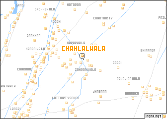 map of Chāh Lālwāla