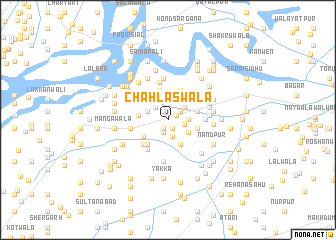 map of Chāh Laswāla