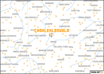 map of Chāh Lehlānwāla