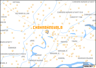 map of Chāh Mahrewāla