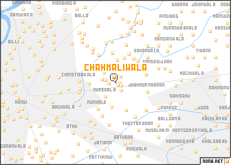 map of Chāh Maliwāla