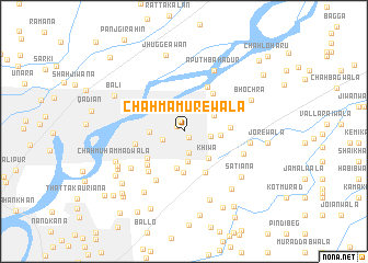 map of Chāh Mamurewāla