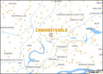 map of Chāh Mastewāla