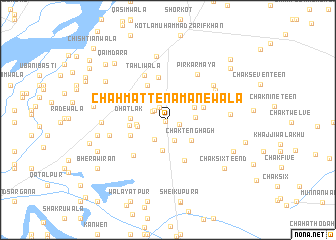 map of Chāh Matte Namānewāla