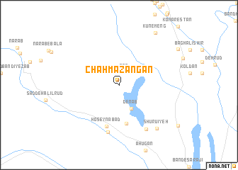 map of Chāh Mazangān