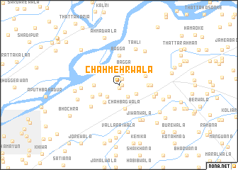 map of Chāh Mehrwāla