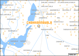 map of Chāh Miānnawāla
