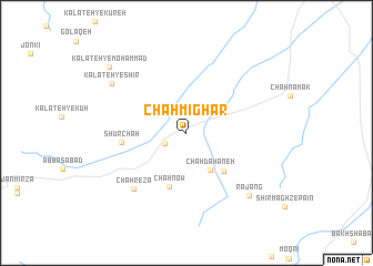 map of Chāh Mīghār