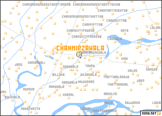 map of Chāh Mirzāwāla