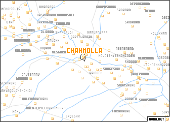 map of Chāh Mollā