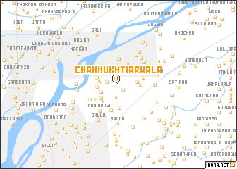 map of Chāh Mukhtiārwāla