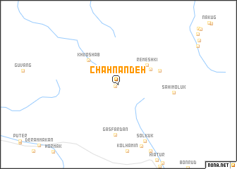 map of Chāh Nandeh
