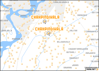 map of Chāh Pindiwāla