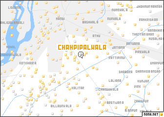 map of Chāh Pipalwāla