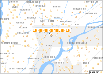map of Chāh Pīr Kamalwāla
