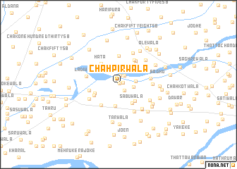 map of Chāh Pīrwāla