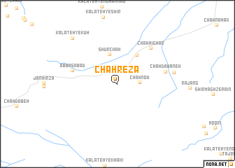 map of Chāh Reẕā