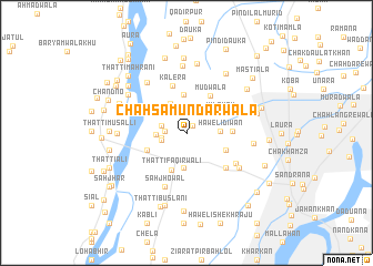 map of Chāh Samundarwāla