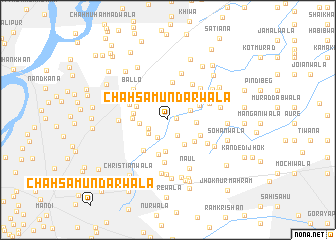 map of Chāh Samundarwāla