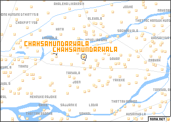 map of Chāh Samundarwāla