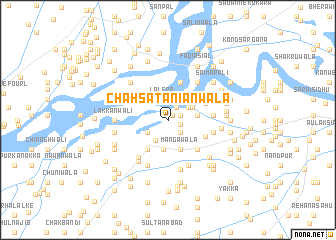 map of Chāh Satāniānwāla