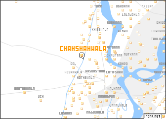 map of Chāh Shāhwāla