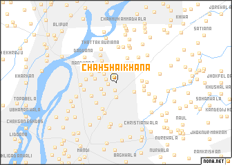 map of Chah Shaikhana