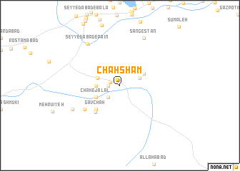 map of Chāh Sham‘