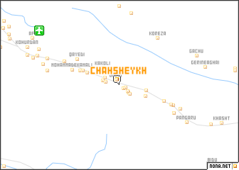 map of Chāh Sheykh