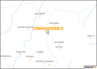 map of Chāh Shūr-e Bālā