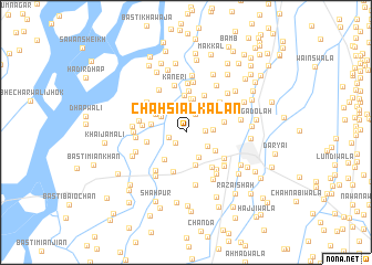 map of Chāh Siāl Kalān