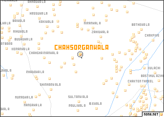 map of Chāh Sorgānwāla