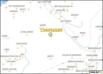 map of Chāh Sūdān