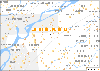 map of Chāh Tahilpurwāla