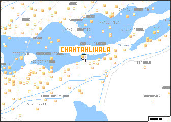 map of Chāh Tāhlīwāla