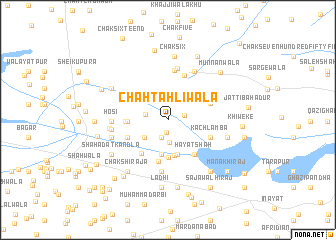 map of Chāh Tāhliwāla