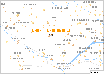 map of Chāh Talkhāb-e Bālā