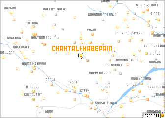 map of Chāh Talkhāb-e Pā\