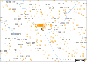 map of Chahuaña