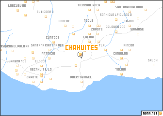 map of Chahuites