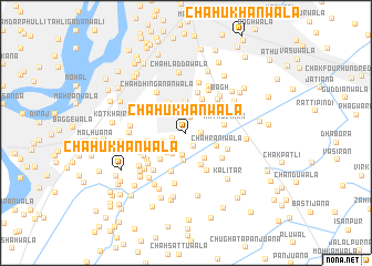 map of Chāh Ukhānwāla