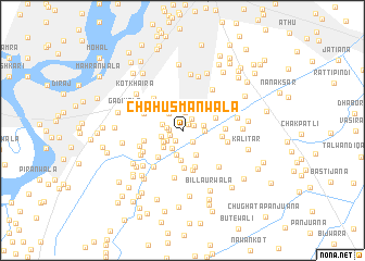 map of Chāh Usmānwāla