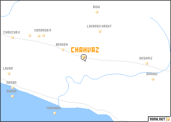 map of Chahvāz